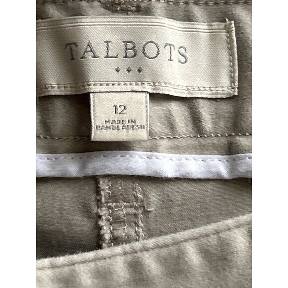 Talbots Womens Beige Straight Leg Pants/Trousers Size 12 Office Professional - Picture 3 of 7
